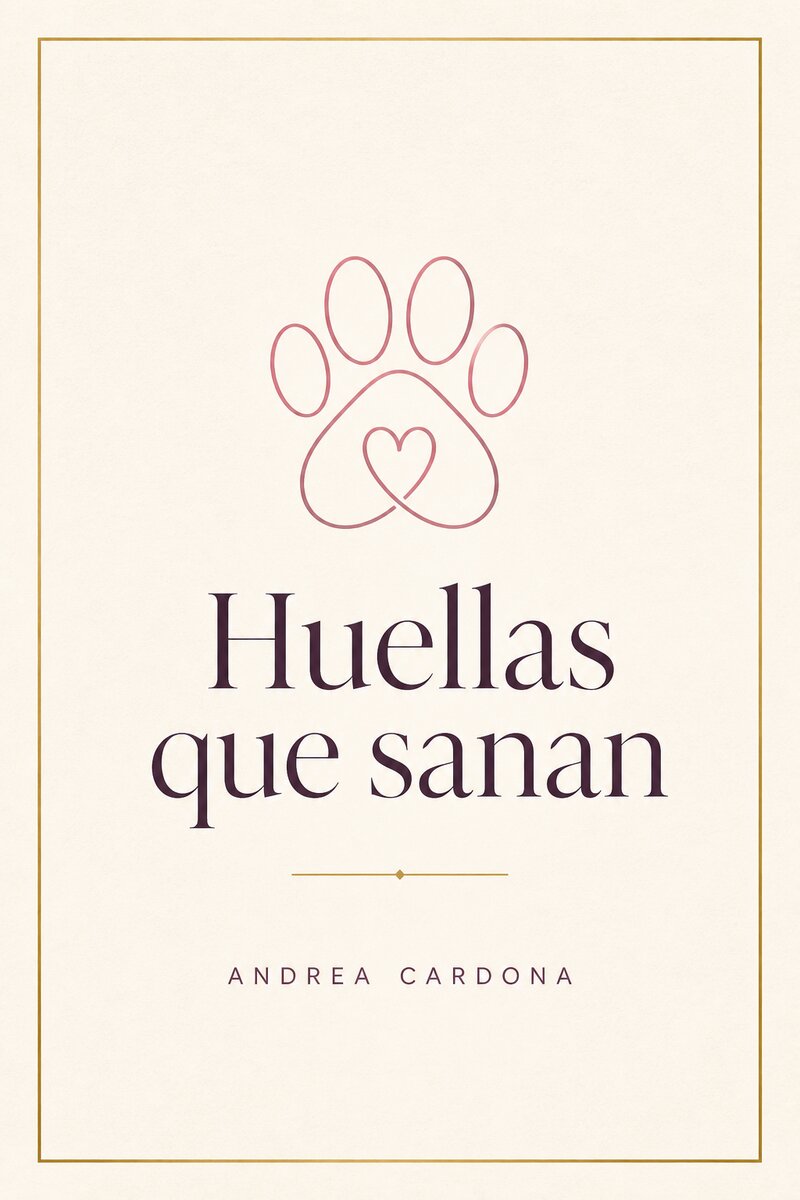 Portada de la guía Huellas que sanan, de Andrea Cardona